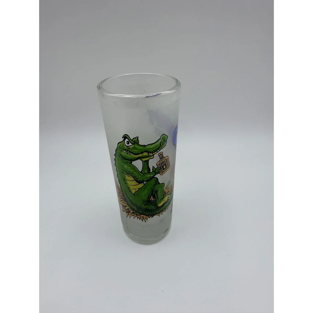 Florida Alligator Shot Glass Frosted Grumpy Til I Get My‎ Drink Souvenir Tall